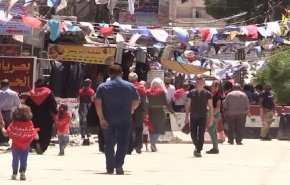 إحتفالات بعيد الغدير في مقام السيدة زينب(ع) مع عودة الأمن + فيديو