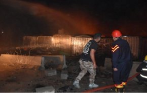 شاهد بالفيديو والصور الانفجار بقاعدة 'بلد' شمال بغداد
