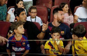 شاهد نجل ميسي يحتفل بهدف بيتيس في شباك برشلونة!