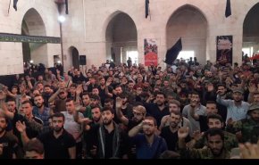 شاهد.. أهالي حلب يحيون ذكرى استشهاد رضيع الامام الحسين (ع)