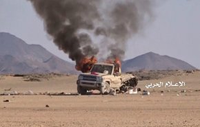 استهداف طقم عسكري لمرتزقة السعودية في حجة والجوف

