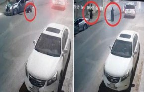 شاهد حادث سير مروع بالسعودية وهذا ما حدث للسائقة !