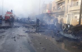 شاهد .. ضحايا مدنيون بتفجير إرهابي ومظاهرات ضد الإعتداء التركي