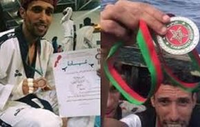 شاهد..في ‘قوارب الموت’ بطل مغربي يرمي ميداليته في البحر