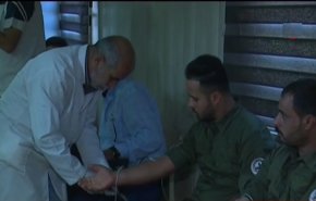 هيئة الحشد الشعبي تنظم حملة تبرع بالدم للمصابين