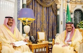 رسالة من أمير الکویت الى الملك السعودي

