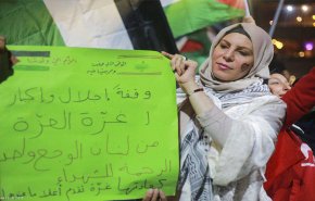 لبنان.. وقفة تضامنية مع غزة في صيدا