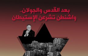 انفوغرافيك.. واشنطن تشرعن الإستيطان