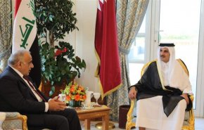 أمير قطر يتصل بعبد المهدي