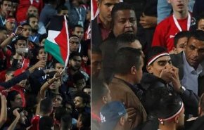 حبس شاب مصري رفع علم فلسطين
