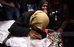بالصور..تشييع جثمان الشهيد فادي الأسطل بخانيونس