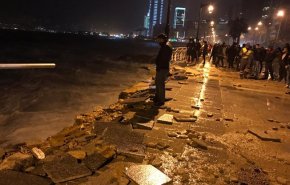 عاصفة لولو تضرب لبنان و تؤدي الى خسائر