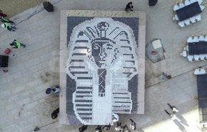 مشاهد رائعة.. قناع فرعون مصر يحل ضيفاً على غينيس