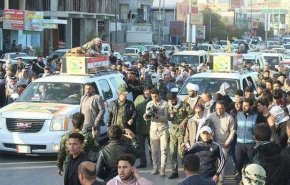 مراسيم شعبية لتشييع شهداء الحشد الشعبي وسط ‏بغداد