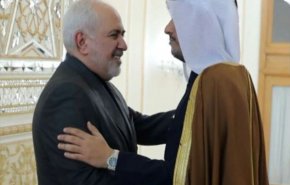 وزير الخارجية القطري يلتقي ظريف في طهران+صور 