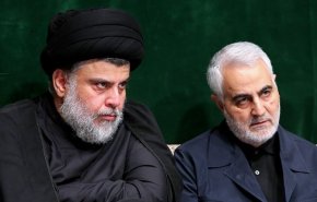 شاهد: مقتدى الصدر في منزل الشهيد الفريق قاسم سليماني