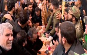 بالفيديو: تشييع جثماني الشهيدين سليماني والمهندس في كربلاء