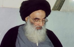 رئيس البرلمان الايراني يرسل برقية إلی آية الله السيستاني