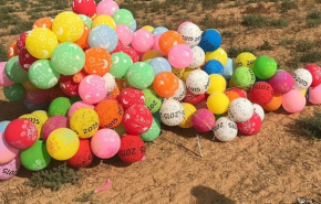سقوط بالونات متفجرة على مستوطنات غلاف غزة