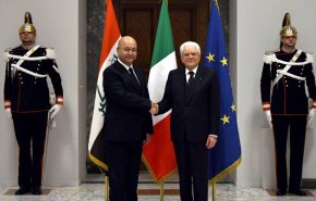 بالصور: بعد لقائه الرئيس الايطالي والبابا.. صالح يعود لبغداد

