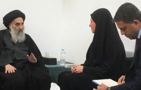الأمم المتحدة تبعث رسالة للسيد السيستاني مع باقة ورد
