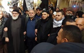 تظاهرات حاشدة في المخيمات الفلسطينية في لبنان