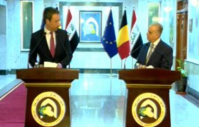 مؤتمر صحفي لوزير خارجية العراق ونظيرة البلجيكي