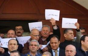 بالصور.. صحفيون اردنيون يعتصمون رفضا لصفقة ترامب
