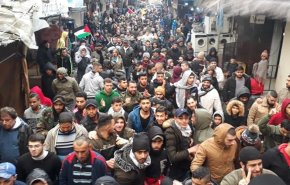تظاهرة حاشدة في مخيم عين الحلوة تنديدا بصفقة ترامب