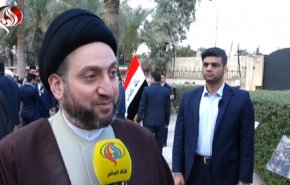 السيد الحكيم يتحدث في السفارة الايرانية عن الثورة الاسلامية