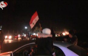 شاهد.. حلب تحتفل بابعاد الجيش السوري الارهابيين عنها