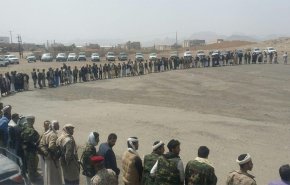 وقفة تضامنية وقافلة غذائية لأبطال الجيش واللجان الشعبية في صعدة 