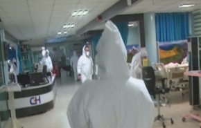 بالفيديو.. إجراءات طبية غير مسبوقة للحد من إنتشار كورونا في ايران
