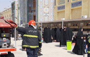 بالصور..تعقيم مناطق عدة في الكاظمية عشية ذكرى استشهاد الامام الكاظم (ع)