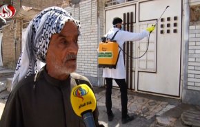 شاهد.. مبادرة شعبية لتعقيم شوارع أهواز ضد كورونا