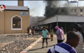شاهد.. تفجير موكب لقوات الاحتلال السعودية في خط المطار بعدن