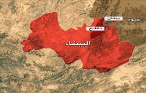 العدوان السعودي يشن غارات على مديرية ناطع في البيضاء