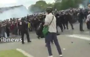 تظاهرات کادر درمان در پاریس به آشوب منجر شد