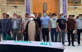 بالصور.. تشييع جثمان هشام الهاشمي في مدينة النجف الأشرف