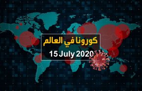 فيديوغرافيك.. آخر احصائيات كورونا في العالم حتى 15 / 7 / 2020