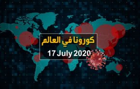 فيديوغرافيك.. آخر احصائيات كورونا في العالم حتى 17 / 7 / 2020