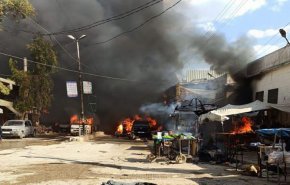 انفجار ضخم يهز مدينة عفرين بريف حلب السورية
