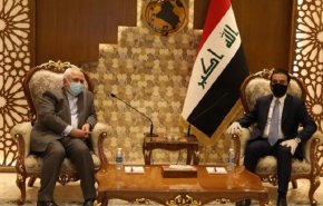 ظريف والحلبوسي یبحثان موضوع خروج القوات الاجنبية من العراق