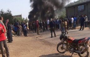 اصابات بانفجار داخل محل للاسلحة في شمال سوريا