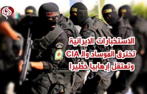 فيديوغرافيك..الاستخبارات الايرانية تخترق الموساد والـ CIA وتعتقل إرهابيا خطيرا