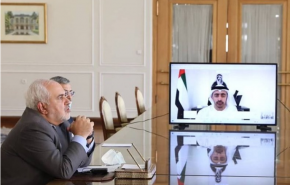ظريف يغرد عقب مباحثاته مع نظيره الإماراتي