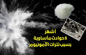 انفوغرافيك..أشهر 5 حوادث مأساوية بسبب نترات الأمونيوم