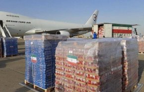 ايران ارسلت 95 طناً من المساعدات إلى بيروت وسترسل 240 طنًا أخرى