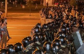 عنف وتظاهرات واعتراض علی نتائج الانتخابات في بيلاروسيا