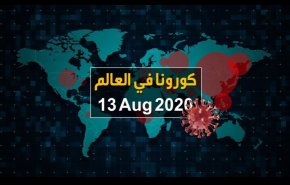 فيديوغرافيك.. آخر احصائيات كورونا في العالم حتى 13/ 08/ 2020
